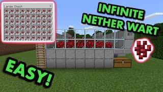 SIMPLE 1.21 NETHER WART FARM TUTORIAL in Minecraft Bedrock (MCPE/Xbox/PS4/Nintendo Switch/Windows10)