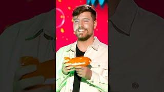 MrBeast Wins FAVORITE Male Creator at 2023 KCAs  | Kids' Choice Awards 2023 #Shorts