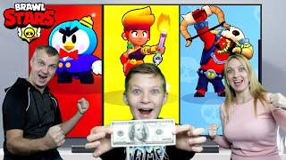 100 $ за Амбер Бравл Старс! СЕМЕЙНАЯ БИТВА сундуков Brawl Stars! Кто победит?