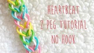 Rainbow Loom Heartbeat 2 Peg No Hook