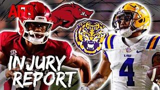 Will LSU WRs Return vs. Arkansas? | Will Razorbacks Have Their Starting QB Against Tigers?