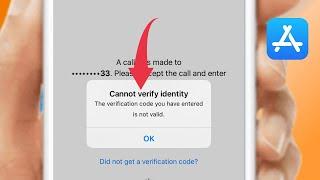 Cannot Verify Identity The Verification Code You Have Entered is Not Valid Apple ID (2024)