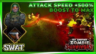 SWAT - Attack Speed Boost on the New Map ► Yet Another Zombie Survivors Gameplay #44