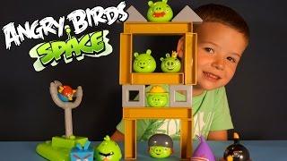 Игрушки Энгри Бёрдс на русском. Angry Birds Toys. Angry Birds Space Game Toys review