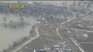 Ice jam breaks after severe Valley County flooding