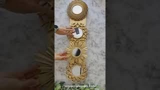 Dollar Tree Mirror DIY, Dollar Tree Wall Decor, #dollartreecommunity #dollartreediy #dollartree