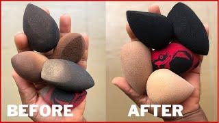 BEAUTY BLENDER HACK!!! HOW I CLEAN MY BEAUTY BLENDERS||AVA ANTHONY