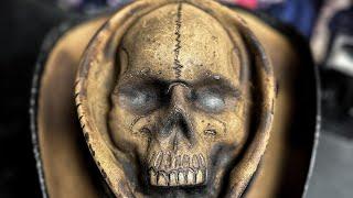 Step by step Memento Mori Skull Cowboy in 100X Beaver felt