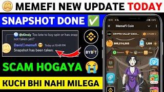 Memefi Airdrop snapshot done | memefi Airdrop criteria | memefi new update today | Memefi withdrawal