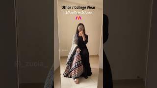 College/ Office Wear Kurtas ! 10 kurta sets in 10 seconds | Casual Kurta sets Myntra haul