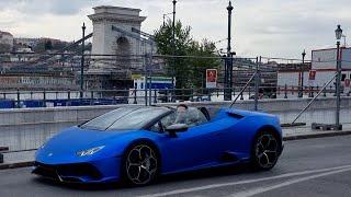 CARSSPOTTING IN BUDAPEST BRUTAL ACCELERATION AND SQUEALING TIRES