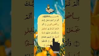 surah al feel #tilawati354 #quranrecitation #tilawat #islamicrecitation #fingertracking