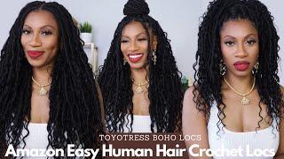 Easy Braid Pattern, Ft. Toyotress Boho Locs w/Human Hair Curls