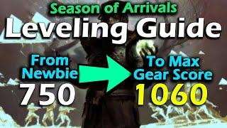 Destiny 2 - Season of Arrivals - How to Reach Max Level - Max Gear Score - Powerful & Pinnacle Gear