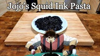 Homemade Squid Ink Pasta from JoJo's Bizarre Adventure!  #jojos #pasta #anime #shorts