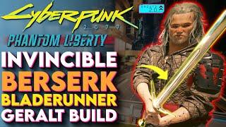 NEVER DIE! Geralt Build In Cyberpunk 2077 Update 2.0! - Best Crit Bladerunner Build