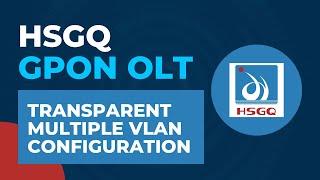 HSGQ GPON OLT Tutorial - Transparent Multiple VLAN Configuration | HSGQ OLT Configuration