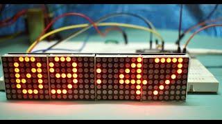 IoT Based Internet Clock with scrolling message