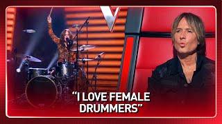 FEMALE DRUMMER rocks the stage on The Voice with a Shania Twain hit!  | #Journey 167