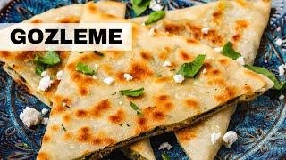 GÖZLEME: Best TURKISH Street Food (Turkish Flatbread Recipe)