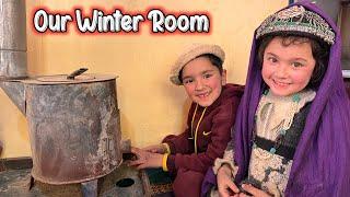 How We Prepare Our Winter Room | Set Wood Burning Stove