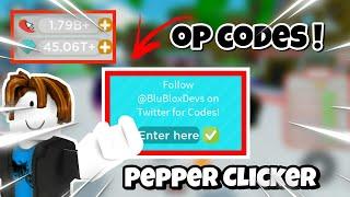 ALL *CODE* IN PEPPER CLICKER 2020 *OP CODES*