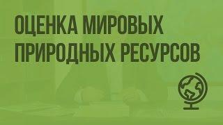 Оценка мировых природных ресурсов. Видеоурок по географии 10 класс