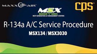 MAXXAIR™ MSX S-Series by CPS®  | R-134a  A/C Service