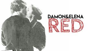 Damon & Elena - red
