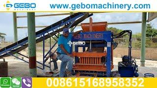 QT4-20 hydraulic cement 6 inch hollow block making machine in Hayes and May Pen, Clarendon, Jamaica