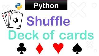 Python Program to Shuffle Deck of Cards || best python questions for practice by mayankcodes #python