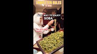 How to eat soba