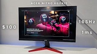 Acer Nitro KG241Y Budget Gaming Monitor, 165Hz 1ms - Unboxing and COD Warzone Gameplay!