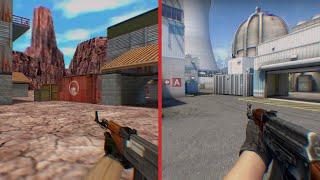 CS 1.6 vs CS:S vs CS:GO | Nuke