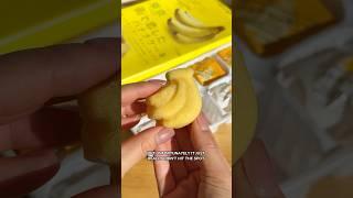 Trying Japanese Banana Cakes  #banana #japanesefood #snacks