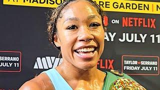 Alycia Baumgardner KEEPS IT 100 on “I AM HER” vs Claressa Shields, Canelo vs Crawford, & Paul-Chavez