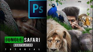 Photoshop Background Change Photo Editing | Jungle Safari Style Photo Editing | Sony Jackson Editing