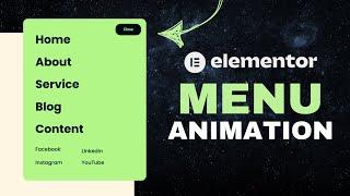 How to Make an Animated Drop Down Menu with Elementor