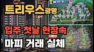 트리우스 광명, 입주 첫날 현장 속으로! 마피 거래물건이 나오는 이유, 거래되는  마피실체!