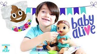 Baby Alive Boy Doll Snacking Luke Eating and Pooping Baby Alive Super Snacks