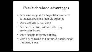 How EVault’s Hybrid Cloud Backup compares with CommVault