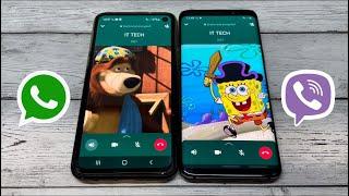 Incoming Call WhatsApp vs Outgoing Call Telegram Samsung S9 vs Samsung S10