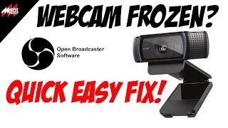 FROZEN WEBCAM DURING LIVESTREAM! (Quick and Easy Fix!)