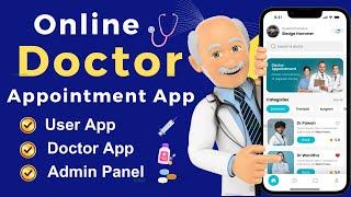 How to make doctor booking app | How to make doctor appointment App | make online doctor app #raunix