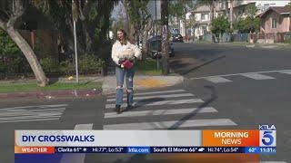 Mystery crosswalks appear in East Hollywood