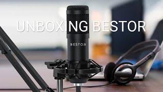 BESTOR Condenser XLR Microphone unboxing