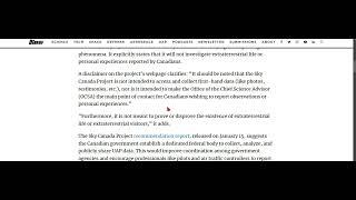 HBMs UFO Corner Canadian UAPs Investigated