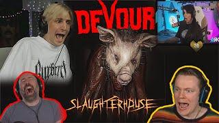 TWITCH STREAMERS REACTS TO NATHAN | Devour Slaughterhouse Jumpscare #xqc #lordminion777