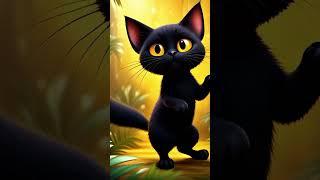 "Stunning Black Cat AI Generated Artwork | Beautiful Digital Art Creation"