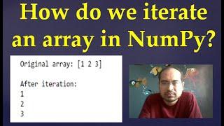 71. How do you iterate through an array in Python?